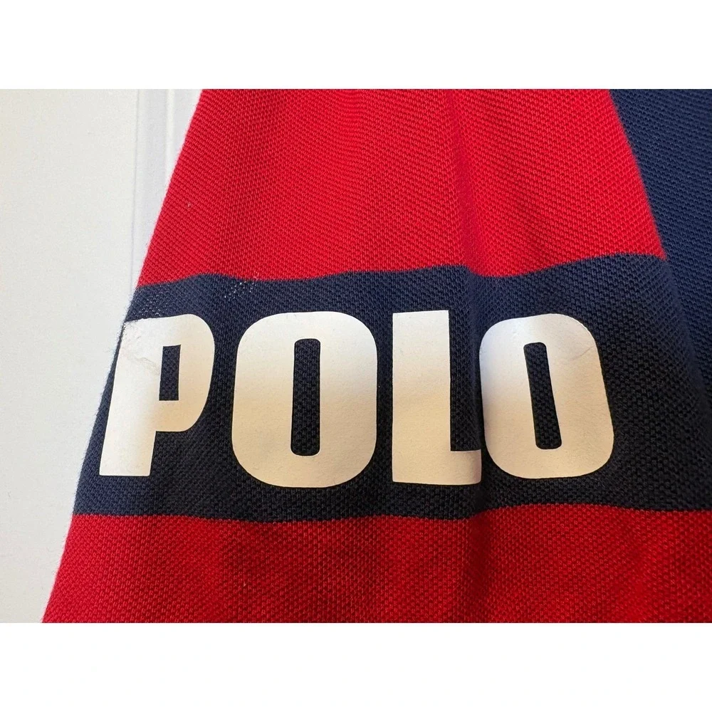 Polo Ralph Lauren Big Pony USA Flag Polo‎ Shirt Mens Large Tall LT